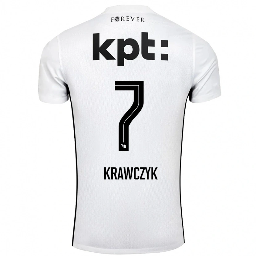 Danxen Heren Caroline Krawczyk #7 Wit Zwart Uitshirt Uittenue 2024/25 T-Shirt