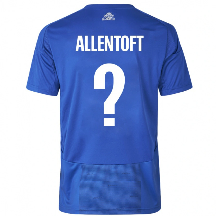 Danxen Heren Philip Allentoft #0 Wit Blauw Uitshirt Uittenue 2024/25 T-Shirt