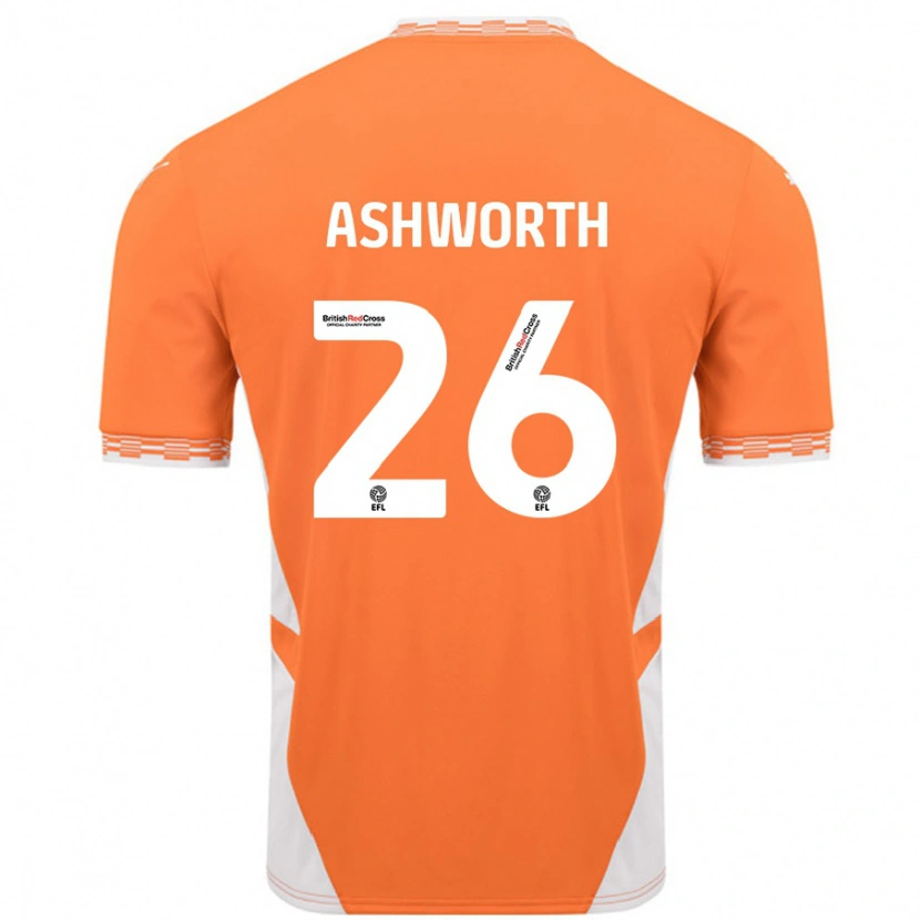 Danxen Dames Zac Ashworth #26 Oranje Wit Thuisshirt Thuistenue 2024/25 T-Shirt