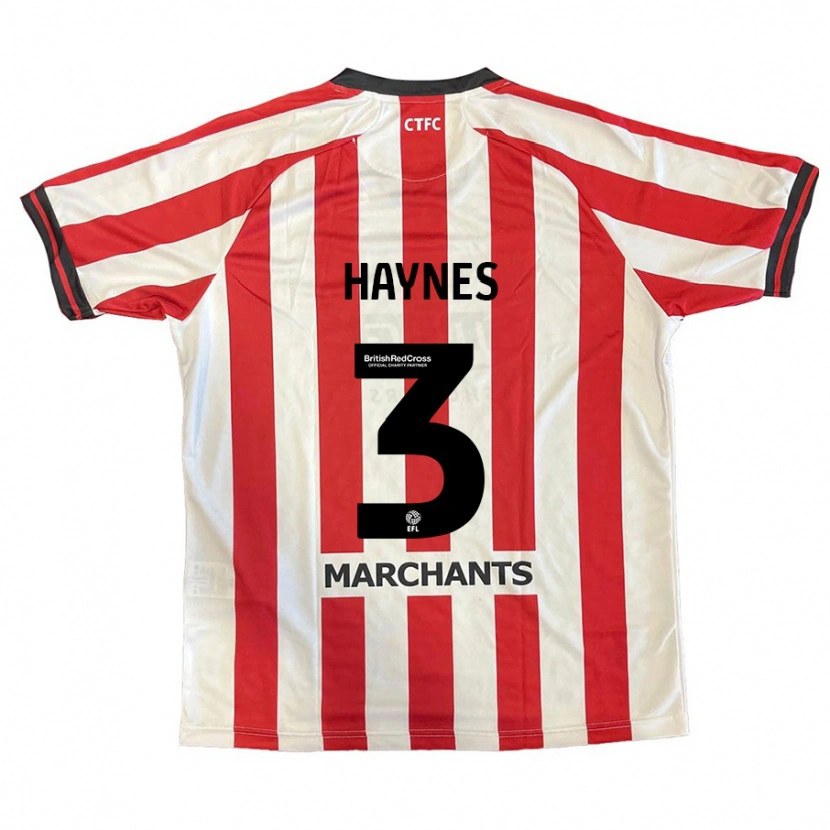 Danxen Dames Ryan Haynes #3 Rood Wit Thuisshirt Thuistenue 2024/25 T-Shirt