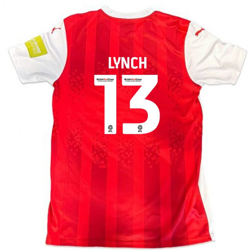 Danxen Dames Jay Lynch #13 Rood Wit Thuisshirt Thuistenue 2024/25 T-Shirt