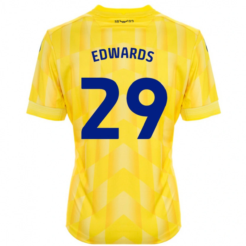 Danxen Dames Kyle Edwards #29 Geel Thuisshirt Thuistenue 2024/25 T-Shirt