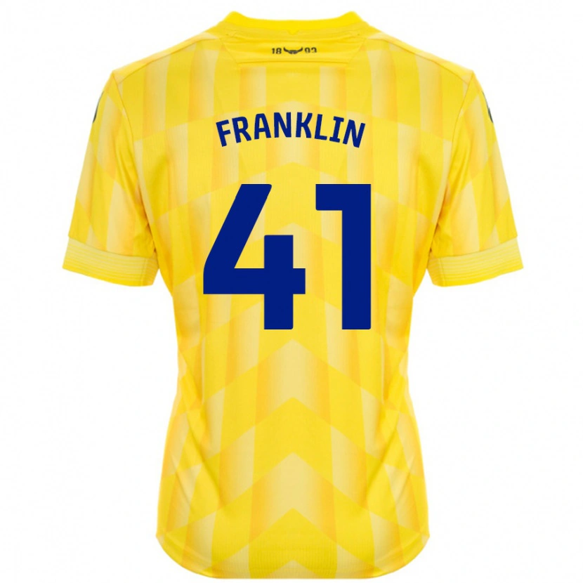 Danxen Dames George Franklin #41 Geel Thuisshirt Thuistenue 2024/25 T-Shirt