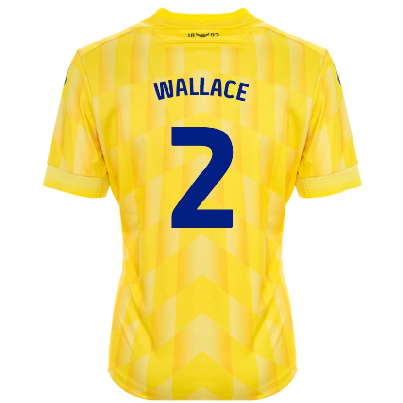 Danxen Dames Emily Wallace #2 Geel Thuisshirt Thuistenue 2024/25 T-Shirt