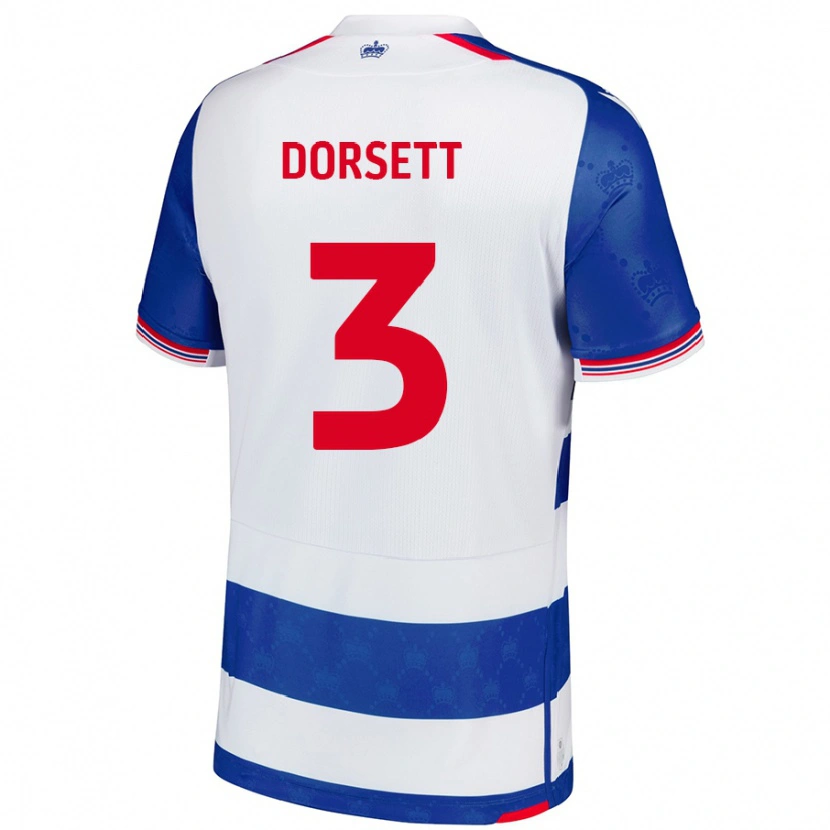 Danxen Dames Jeriel Dorsett #3 Blauw Wit Thuisshirt Thuistenue 2024/25 T-Shirt