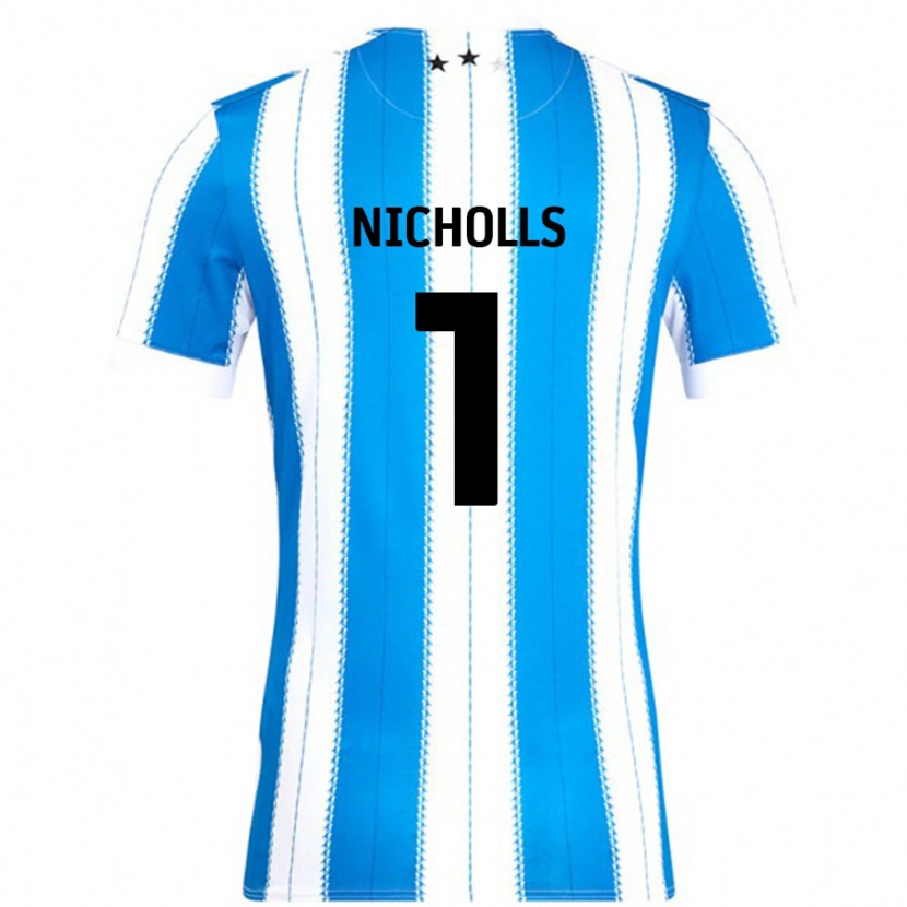 Danxen Dames Lee Nicholls #1 Blauw Wit Thuisshirt Thuistenue 2024/25 T-Shirt