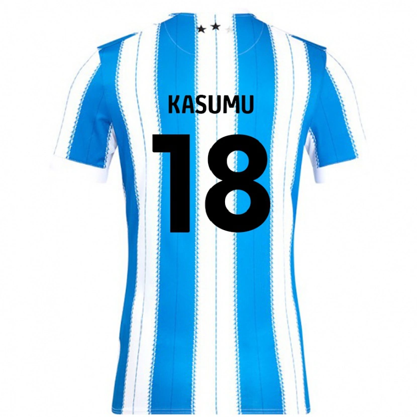 Danxen Dames David Kasumu #18 Blauw Wit Thuisshirt Thuistenue 2024/25 T-Shirt