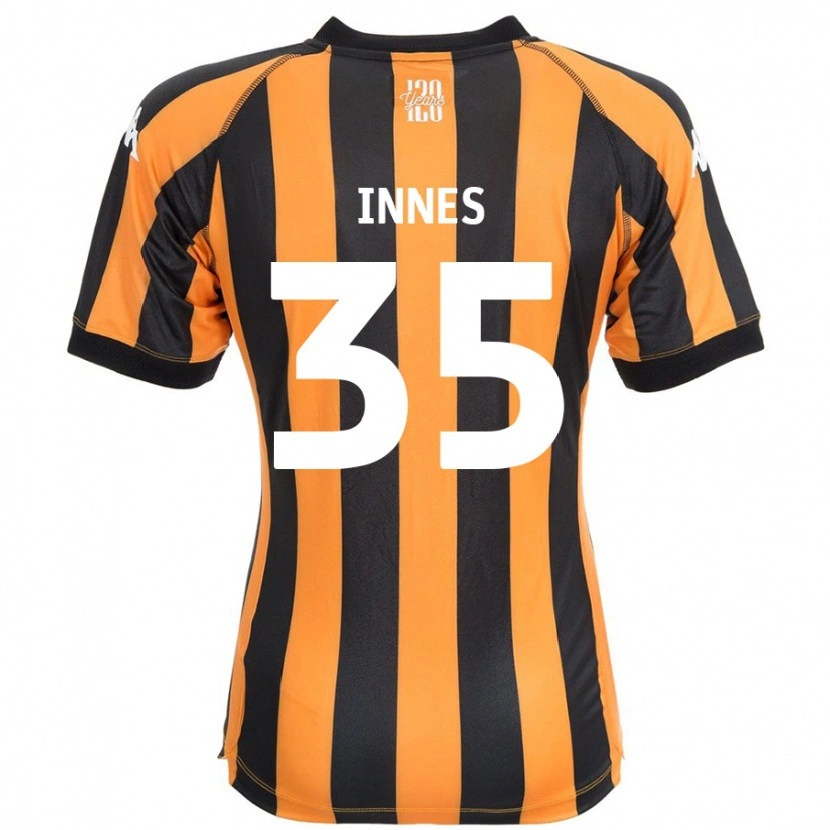 Danxen Dames Emma Innes #35 Zwart Amber Thuisshirt Thuistenue 2024/25 T-Shirt