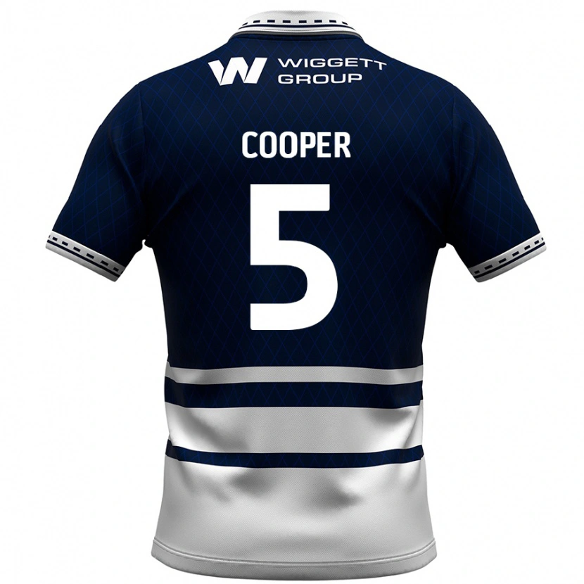 Danxen Dames Jake Cooper #5 Marineblauw Wit Thuisshirt Thuistenue 2024/25 T-Shirt