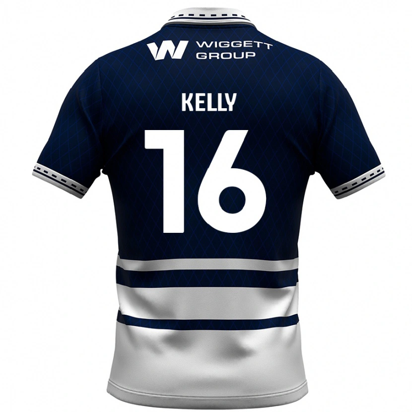 Danxen Dames Daniel Kelly #16 Marineblauw Wit Thuisshirt Thuistenue 2024/25 T-Shirt