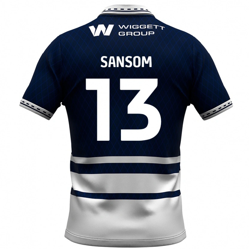 Danxen Dames Chloe Sansom #13 Marineblauw Wit Thuisshirt Thuistenue 2024/25 T-Shirt