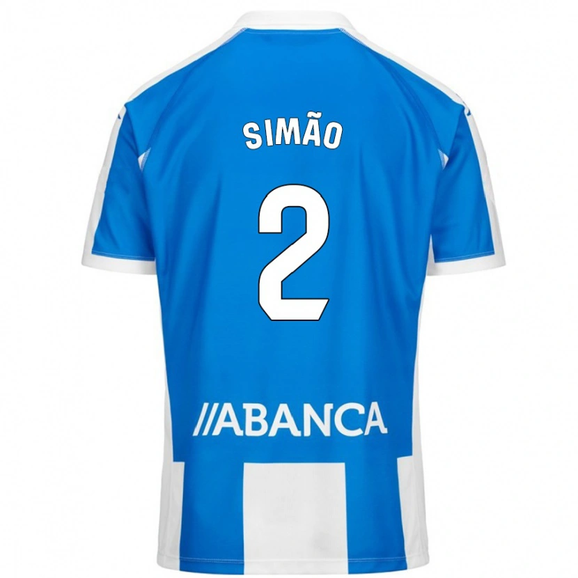 Danxen Dames Iano Simão #2 Blauw Wit Thuisshirt Thuistenue 2024/25 T-Shirt