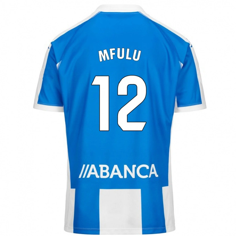 Danxen Dames Nuke Mfulu #12 Blauw Wit Thuisshirt Thuistenue 2024/25 T-Shirt