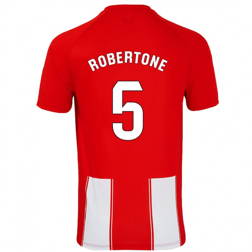 Danxen Dames Lucas Robertone #5 Rood Wit Thuisshirt Thuistenue 2024/25 T-Shirt