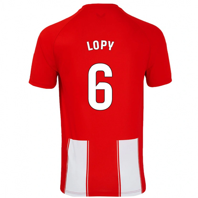 Danxen Dames Dion Lopy #6 Rood Wit Thuisshirt Thuistenue 2024/25 T-Shirt