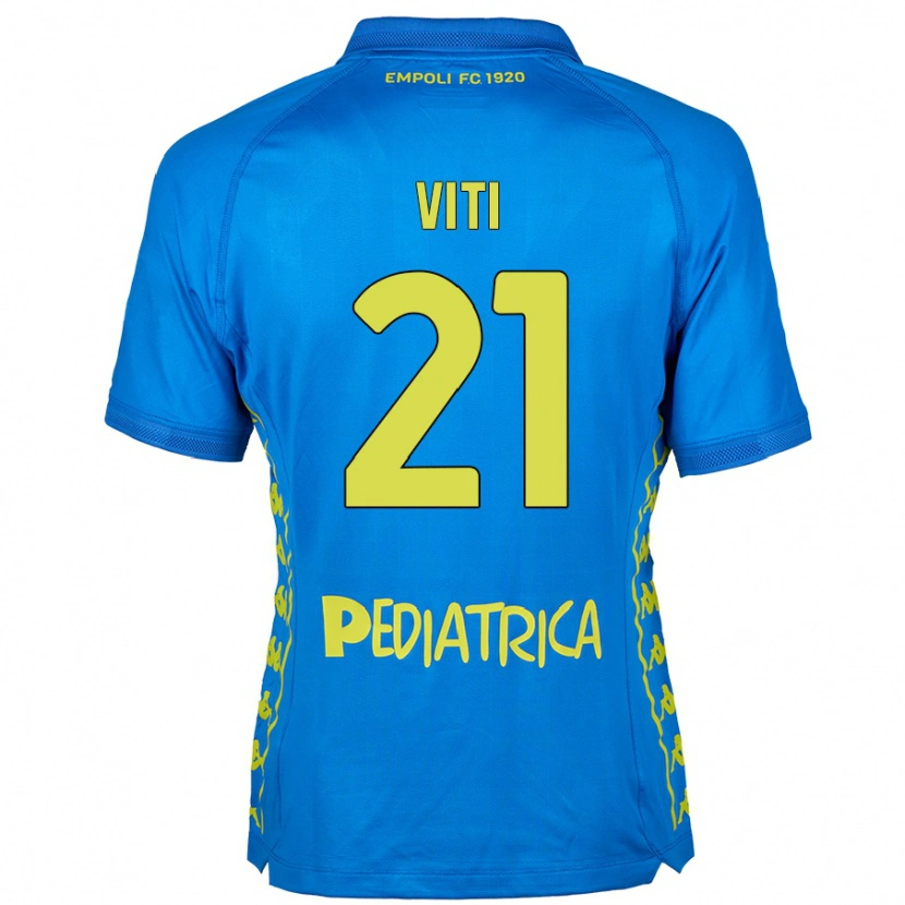 Danxen Dames Mattia Viti #21 Blauw Thuisshirt Thuistenue 2024/25 T-Shirt