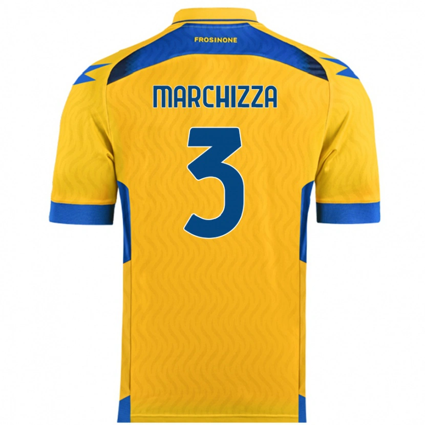 Danxen Dames Riccardo Marchizza #3 Geel Thuisshirt Thuistenue 2024/25 T-Shirt