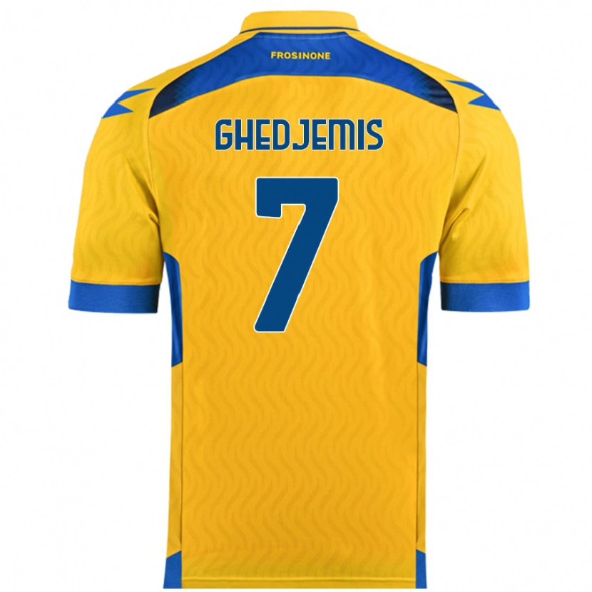 Danxen Dames Farès Ghedjemis #7 Geel Thuisshirt Thuistenue 2024/25 T-Shirt