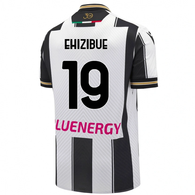 Danxen Dames Kingsley Ehizibue #19 Wit Zwart Thuisshirt Thuistenue 2024/25 T-Shirt