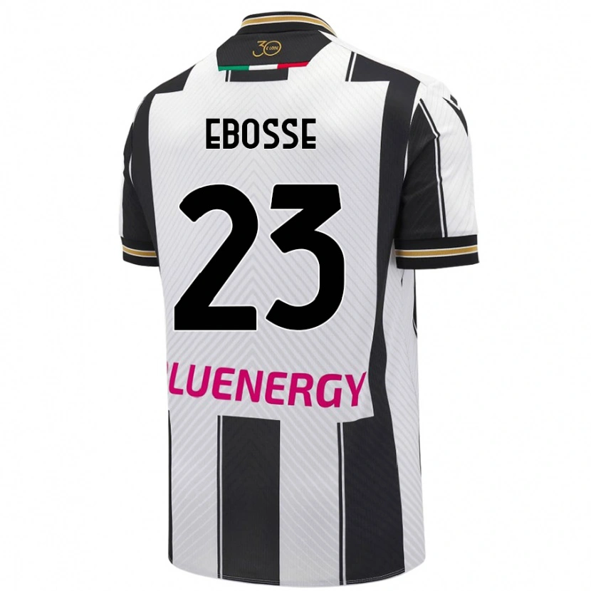 Danxen Dames Enzo Ebosse #23 Wit Zwart Thuisshirt Thuistenue 2024/25 T-Shirt