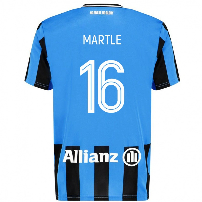 Danxen Dames Margaux Martlé #16 Hemelsblauw Zwart Thuisshirt Thuistenue 2024/25 T-Shirt