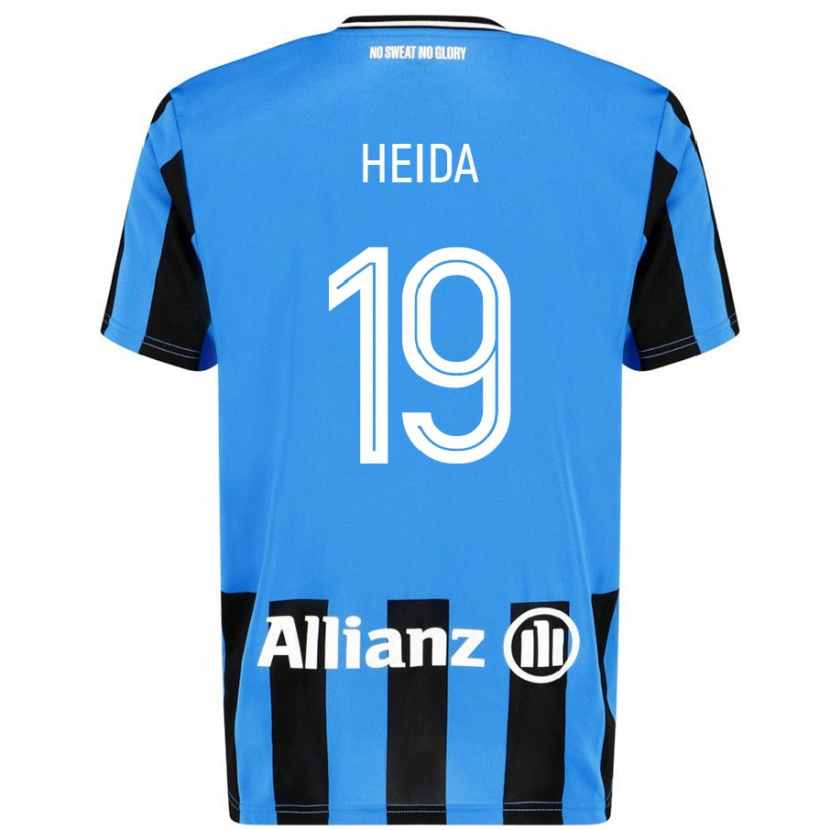 Danxen Dames Jade Heida #19 Hemelsblauw Zwart Thuisshirt Thuistenue 2024/25 T-Shirt