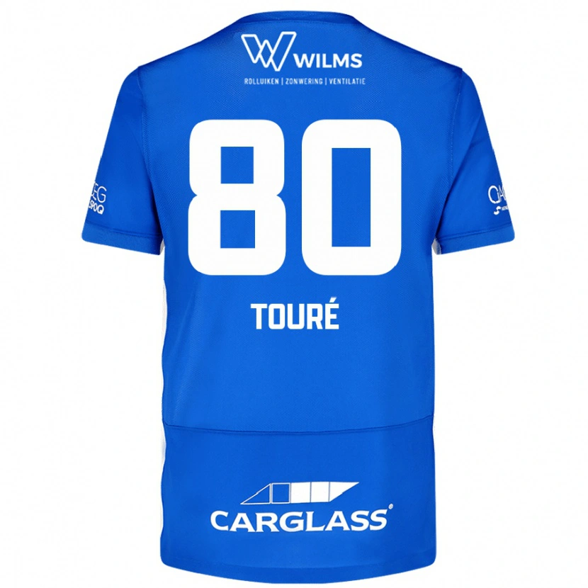 Danxen Dames Saïdou Touré #80 Blauw Thuisshirt Thuistenue 2024/25 T-Shirt