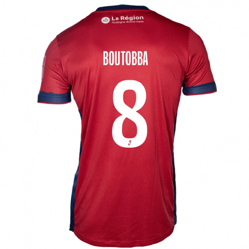 Danxen Dames Bilal Boutobba #8 Licht Bordeauxrood Thuisshirt Thuistenue 2024/25 T-Shirt