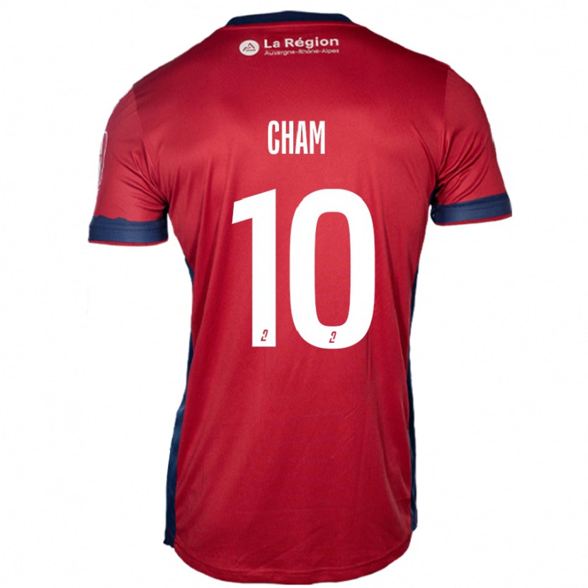 Danxen Dames Muhammed Cham #10 Licht Bordeauxrood Thuisshirt Thuistenue 2024/25 T-Shirt