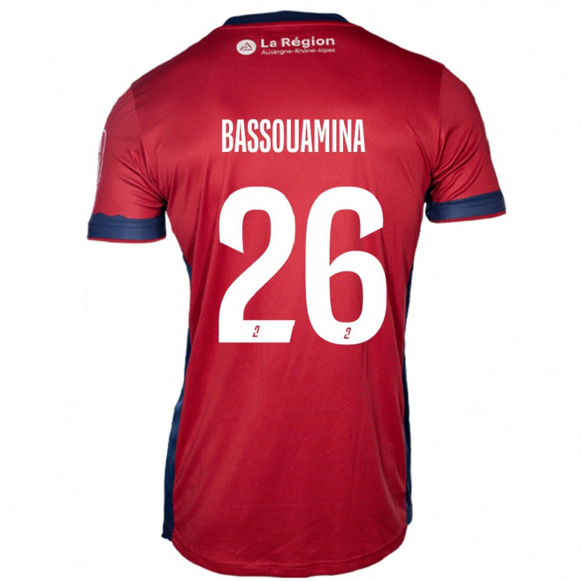 Danxen Dames Mons Bassouamina #26 Licht Bordeauxrood Thuisshirt Thuistenue 2024/25 T-Shirt