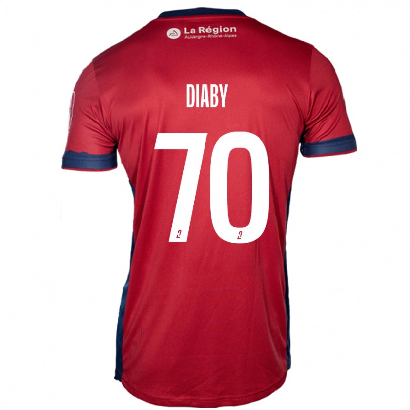 Danxen Dames Yadaly Diaby #70 Licht Bordeauxrood Thuisshirt Thuistenue 2024/25 T-Shirt