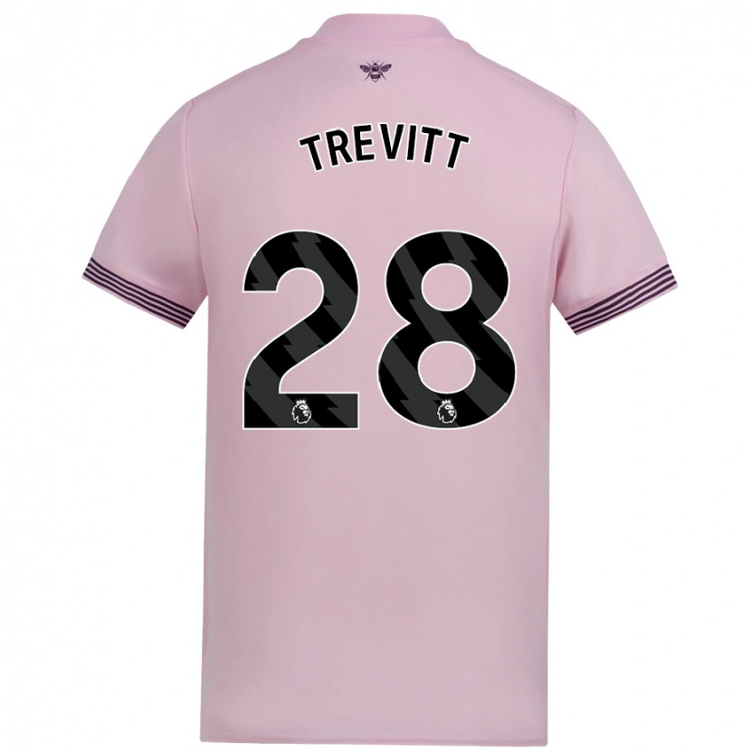 Danxen Dames Ryan Trevitt #28 Roze Uitshirt Uittenue 2024/25 T-Shirt