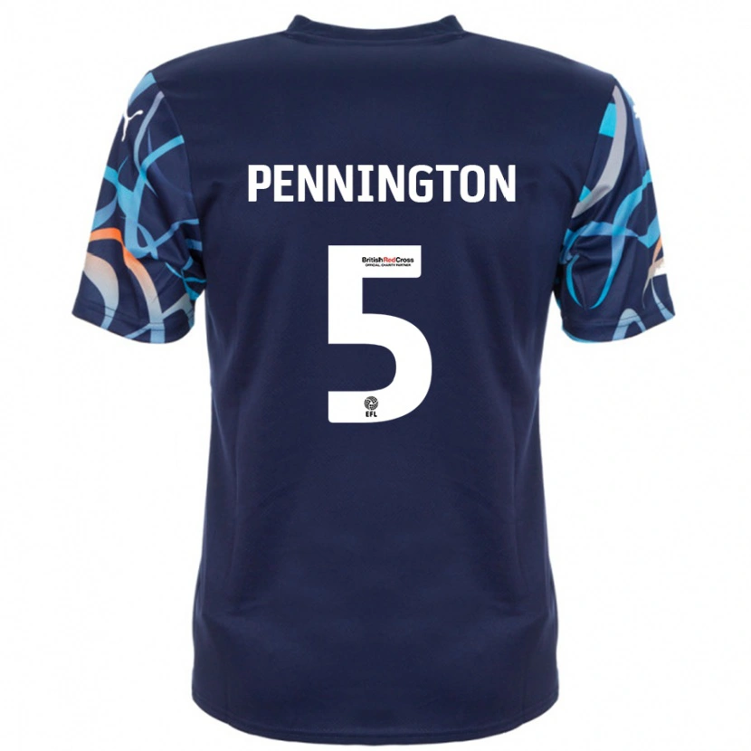 Danxen Dames Matthew Pennington #5 Marineblauw Uitshirt Uittenue 2024/25 T-Shirt