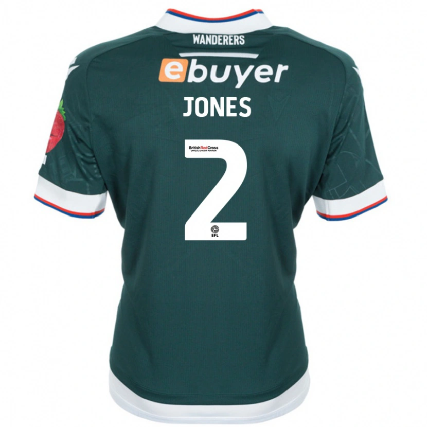 Danxen Dames Gethin Jones #2 Donkergroen Uitshirt Uittenue 2024/25 T-Shirt