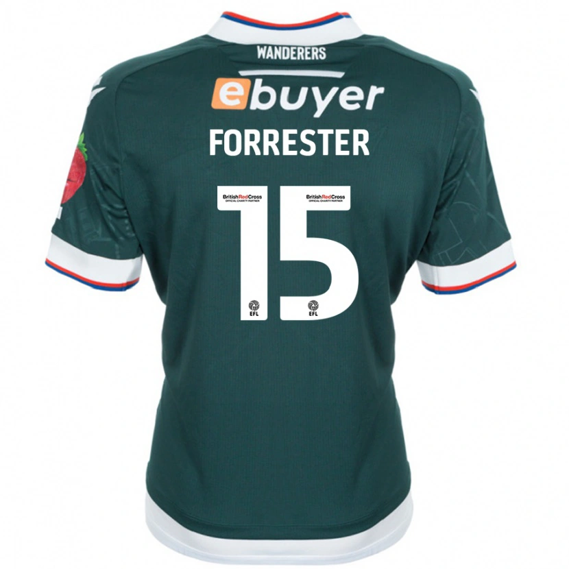 Danxen Dames Will Forrester #15 Donkergroen Uitshirt Uittenue 2024/25 T-Shirt