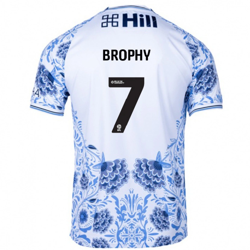 Danxen Dames James Brophy #7 Wit Blauw Uitshirt Uittenue 2024/25 T-Shirt