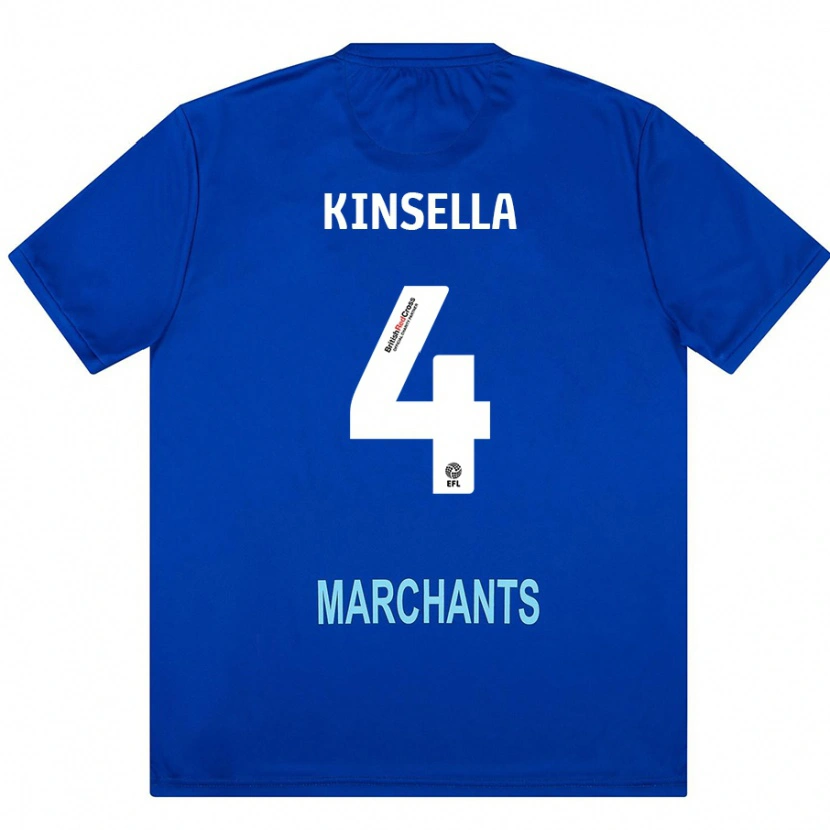 Danxen Dames Liam Kinsella #4 Groen Uitshirt Uittenue 2024/25 T-Shirt