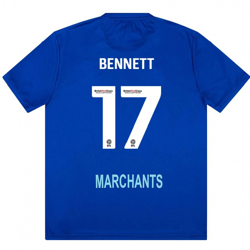 Danxen Dames Scot Bennett #17 Groen Uitshirt Uittenue 2024/25 T-Shirt