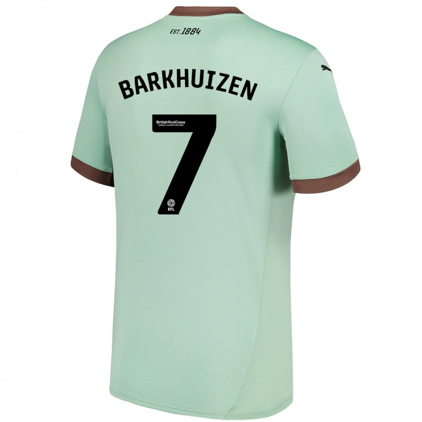 Danxen Dames Tom Barkhuizen #7 Lichtgroen Uitshirt Uittenue 2024/25 T-Shirt