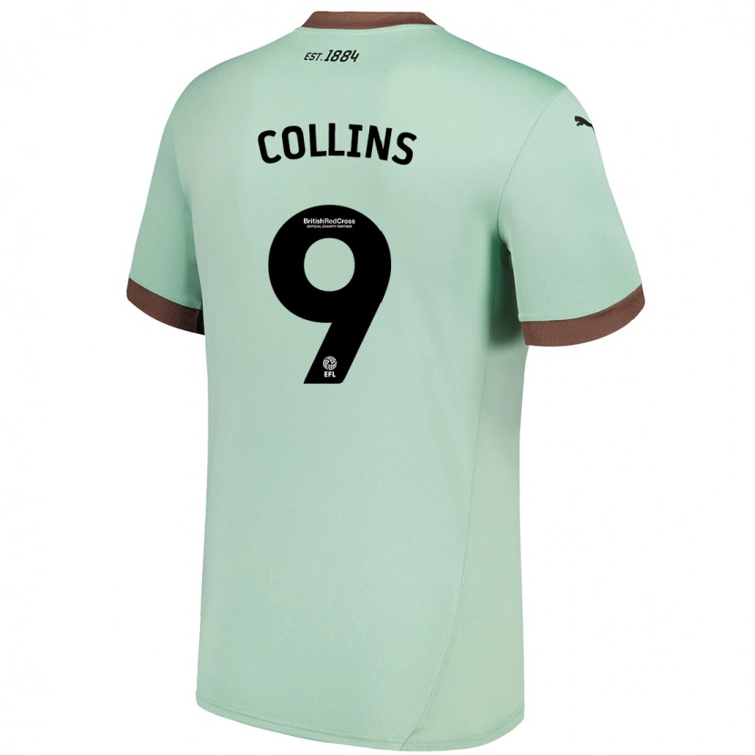 Danxen Dames James Collins #9 Lichtgroen Uitshirt Uittenue 2024/25 T-Shirt