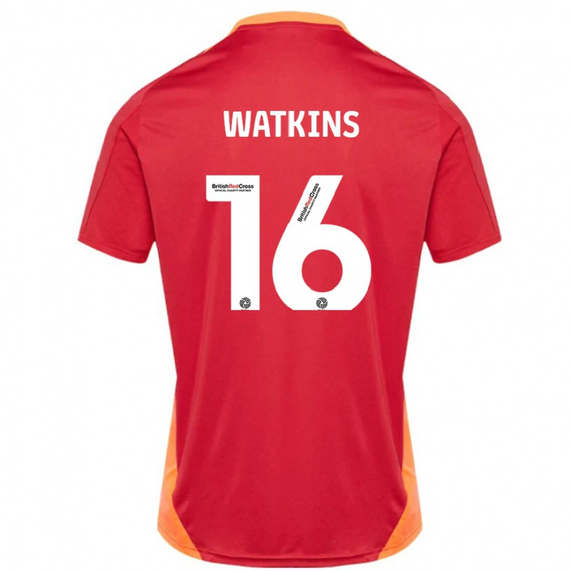 Danxen Dames Zoe Watkins #16 Blauw Gebroken Wit Uitshirt Uittenue 2024/25 T-Shirt