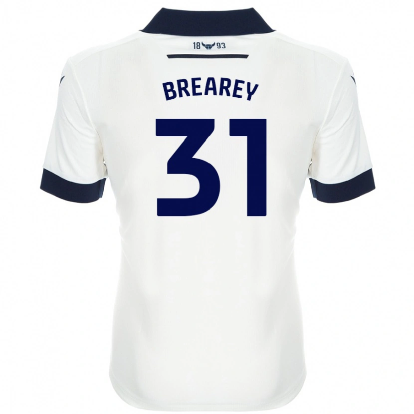 Danxen Dames Eddie Brearey #31 Wit Marineblauw Uitshirt Uittenue 2024/25 T-Shirt