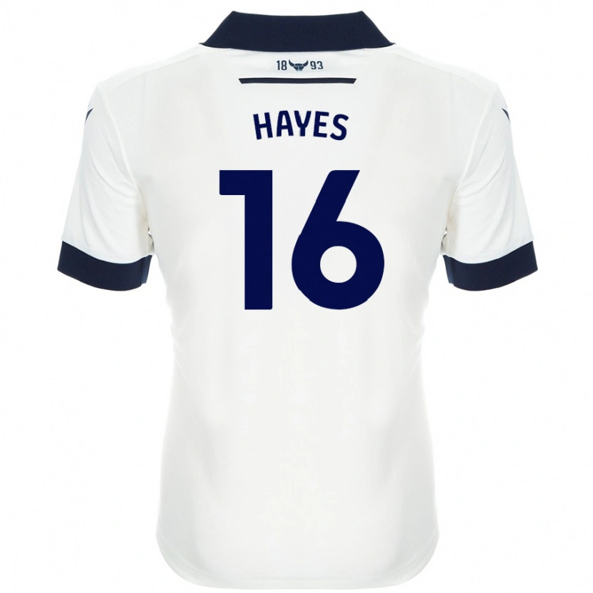 Danxen Dames Georgia Hayes #16 Wit Marineblauw Uitshirt Uittenue 2024/25 T-Shirt