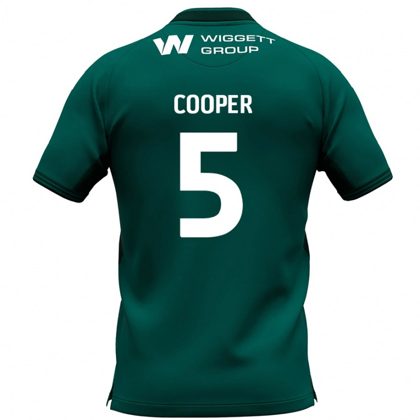 Danxen Dames Jake Cooper #5 Groen Uitshirt Uittenue 2024/25 T-Shirt