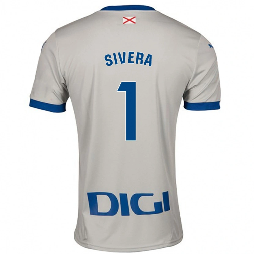 Danxen Dames Antonio Sivera #1 Lichtgrijs Uitshirt Uittenue 2024/25 T-Shirt