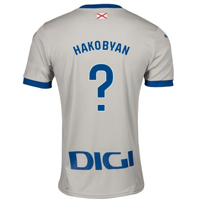 Danxen Dames Andranik Hakobyan #0 Lichtgrijs Uitshirt Uittenue 2024/25 T-Shirt