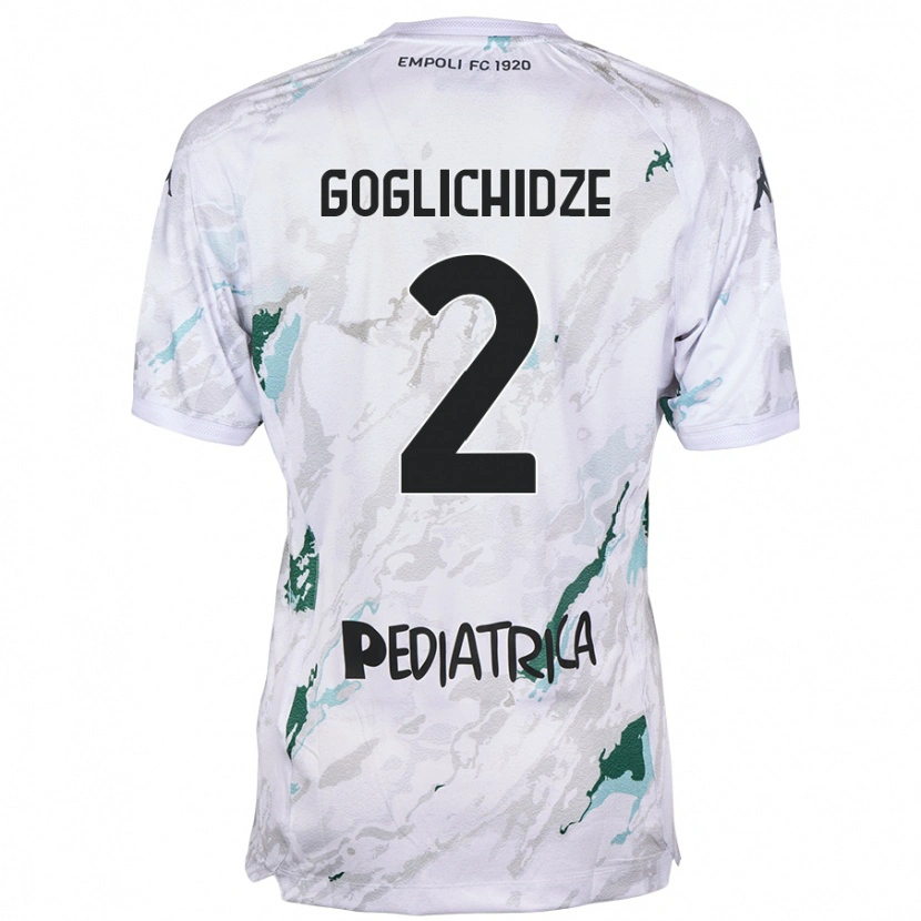 Danxen Dames Saba Goglichidze #2 Grijs Uitshirt Uittenue 2024/25 T-Shirt