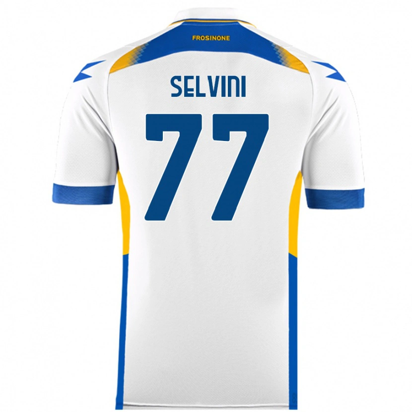 Danxen Dames Alessandro Selvini #77 Wit Uitshirt Uittenue 2024/25 T-Shirt