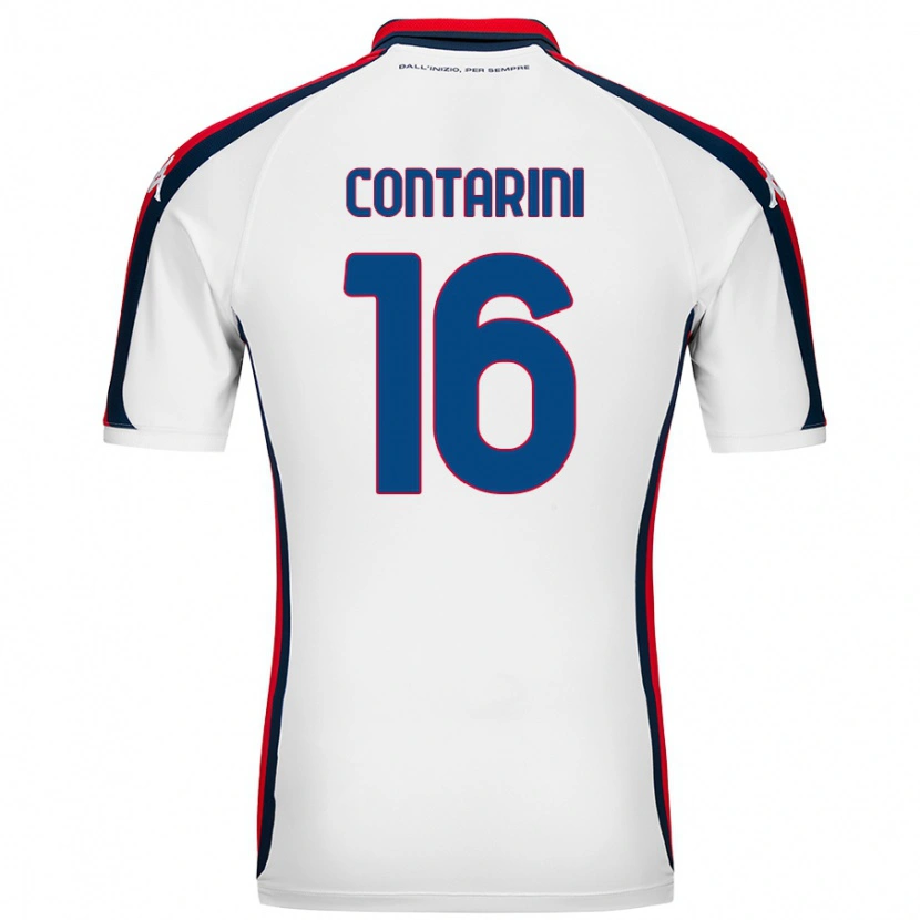 Danxen Dames Jacopo Contarini #16 Wit Uitshirt Uittenue 2024/25 T-Shirt