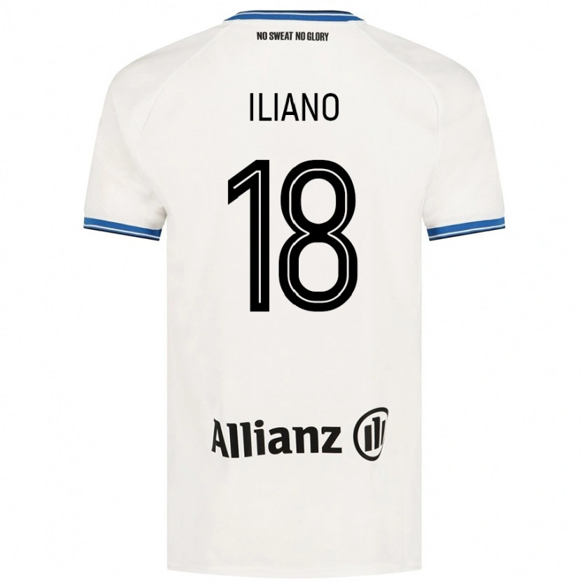 Danxen Dames Isabelle Iliano #18 Wit Uitshirt Uittenue 2024/25 T-Shirt